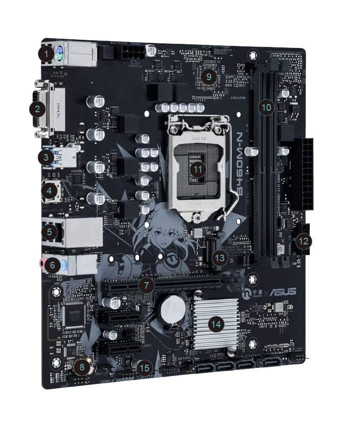 ASUS B460M-N Motherboard Intel - đánh giá và giá Intel Cpu Core I5