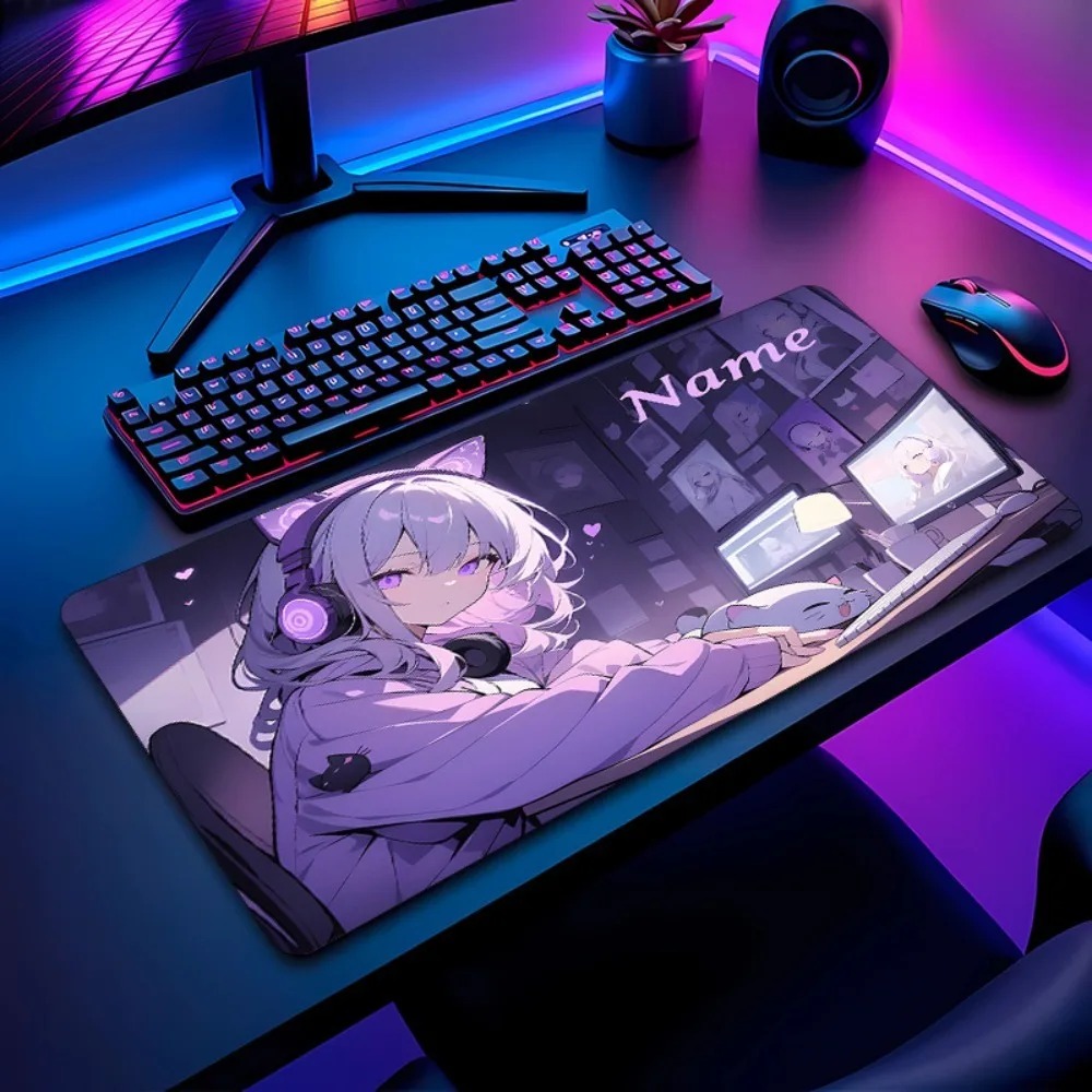 Anime Girl Gaming Large Desk M - đánh giá và giá Gaming Keyboard Name