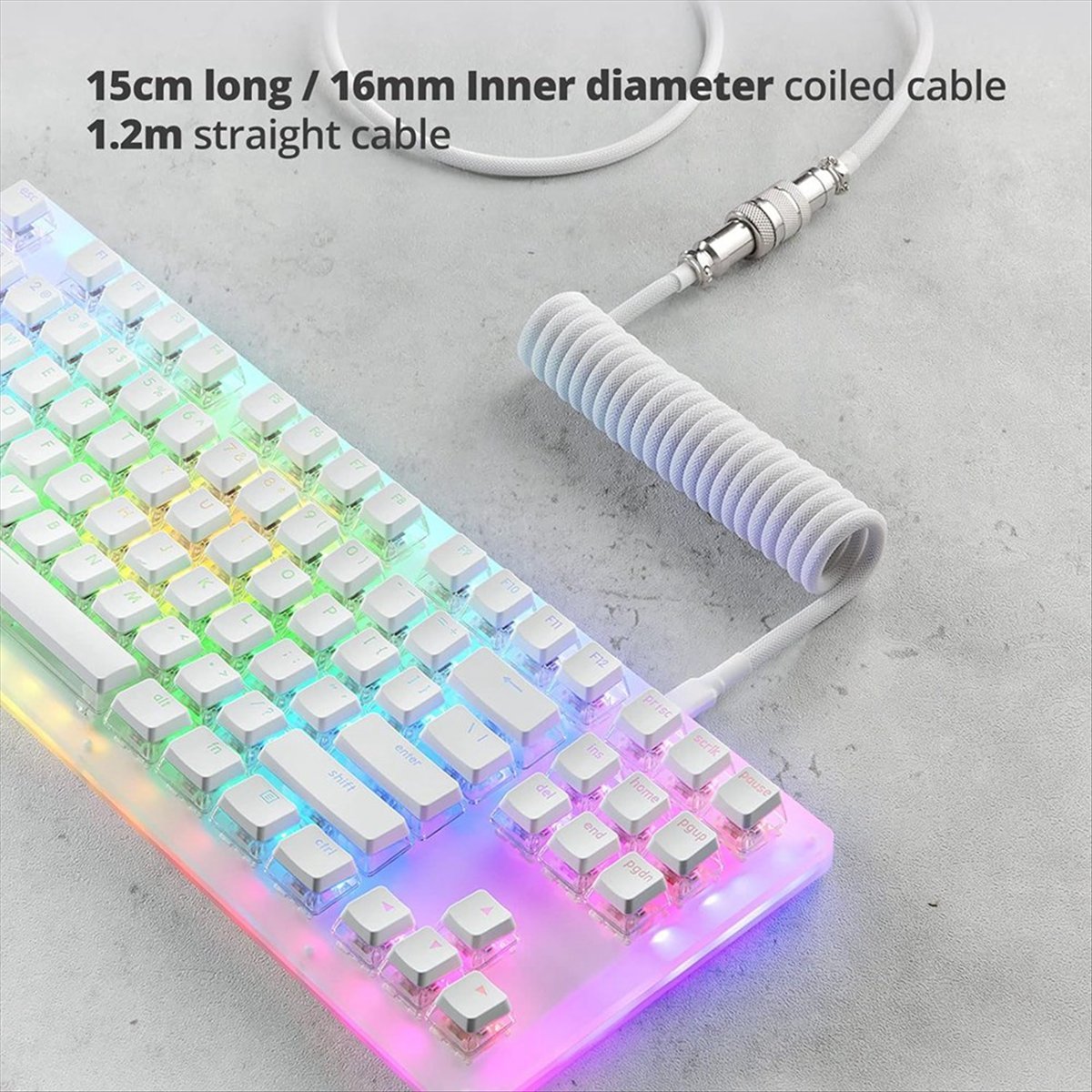 AAAE USB Type-C Cable for Gami - đánh giá và giá Gaming Keyboard Types
